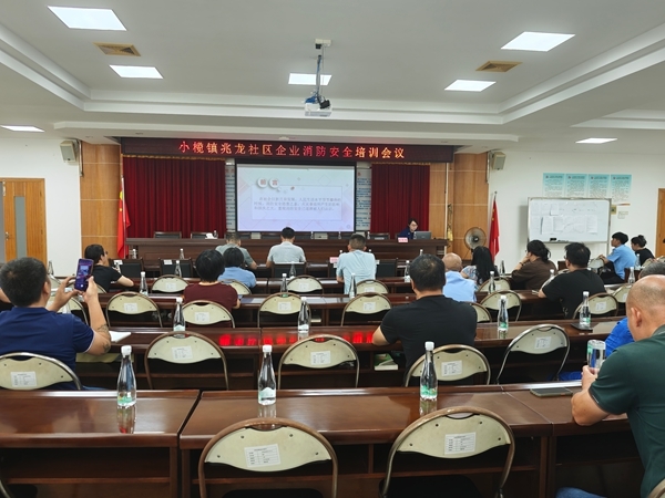 东升大队联合兆龙社区开展消防安全培训活动