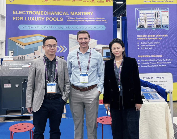 浙江森淼智能泳池一体机惊艳亮相国际展会