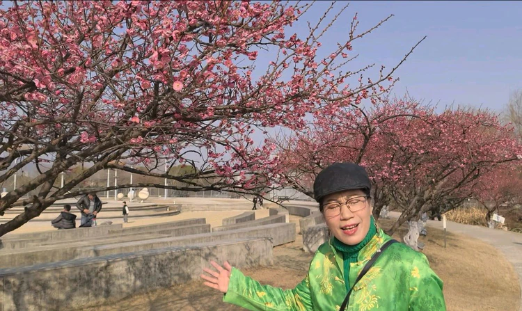 作家洪斌:洪塘红梅映天红,甬城春日展新容