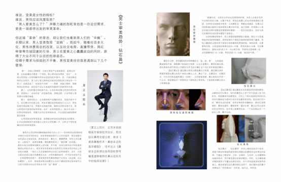 FANTASY专访北京米扬丽格夏正义院长：《男性审美趋势：钻石鼻》