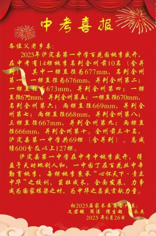 喜报|泸定县第一中学中考大捷,浙融媒中心捐助情谊结硕果