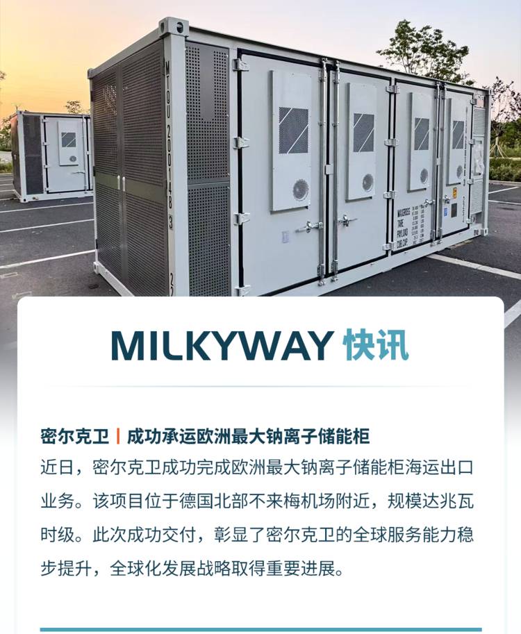成功承运欧洲最大钠离子储能柜