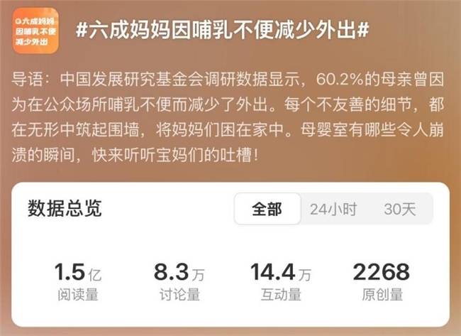 六成妈妈因哺乳不便减少外出，Babycare携手蒋勤勤、郭碧婷、陈妍希、月亮姐姐等发起母婴室公益
