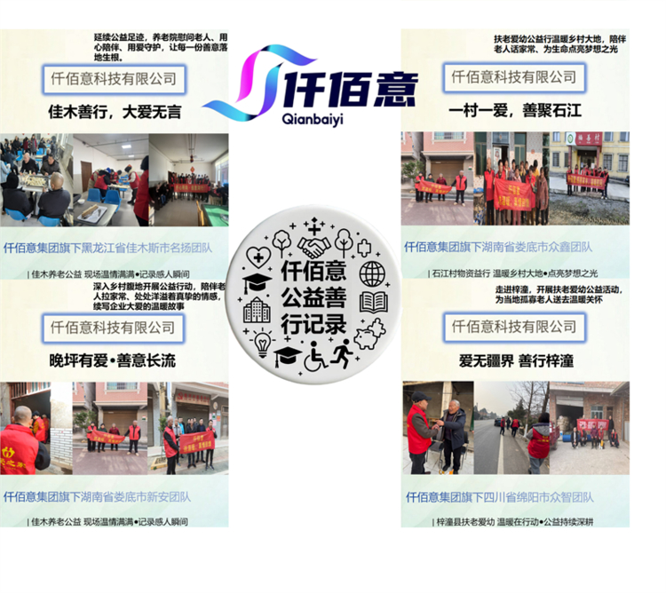 仟佰意集团多地同步开展“扶老爱幼”公益行动