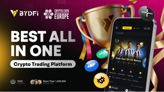 BYDFi 获评 Crypto Expo Europe 最佳一体化加密交易平台 BYDFi 获评 Crypto Expo Europe 最佳一体化加密交易平台