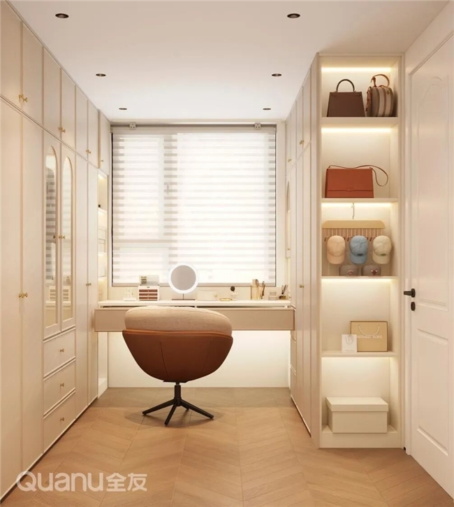 精致女孩刚需!长沙全友家居梦想营地店的小户型美妆间设计,绝了 精致女孩刚需!长沙全友家居梦想营地店的小户型美妆间设计,绝了