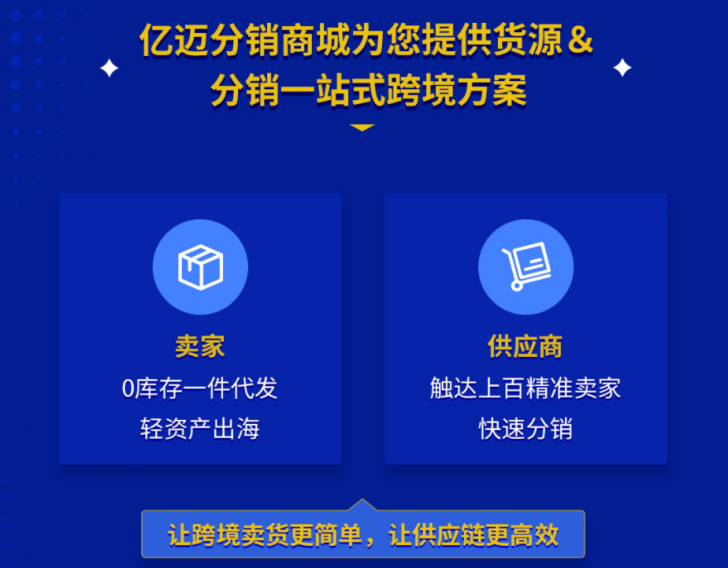 亿迈分销商城正式上线！破解跨境供需难题，打造全链路闭环出海新范式