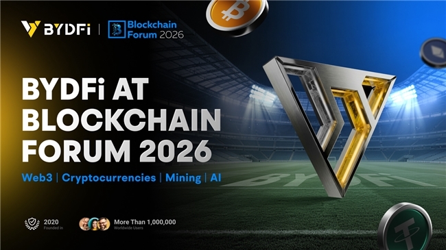 <span><b>4</b> / 5</span>BYDFi赞助Blockchain Forum 2026 交流Web3与AI生态