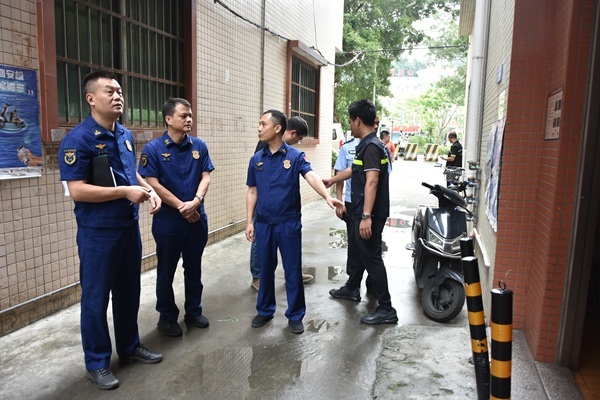 江门消防支队赴古镇镇冈南村学习交流基层消防治理工作