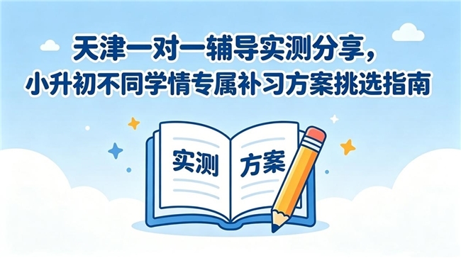 天津一对一辅导实测分享，小升初不同学情专属补习方案挑选指南