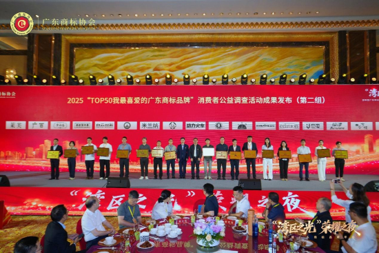 米兰纳荣膺“TOP50我最喜爱的广东商标品牌”