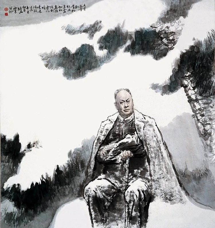 5《陈毅诗意》 133cm×123cm 1991.jpg