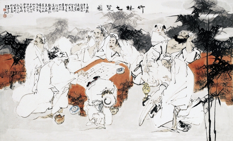 16竹林七贤 240cmx120cm 1987年.jpg