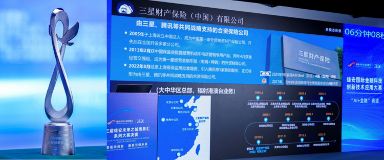 科技赋能金融新质生产力：三星财产保险“多模态影像管理平台”在雄安国际金融科技创新大赛中获殊荣