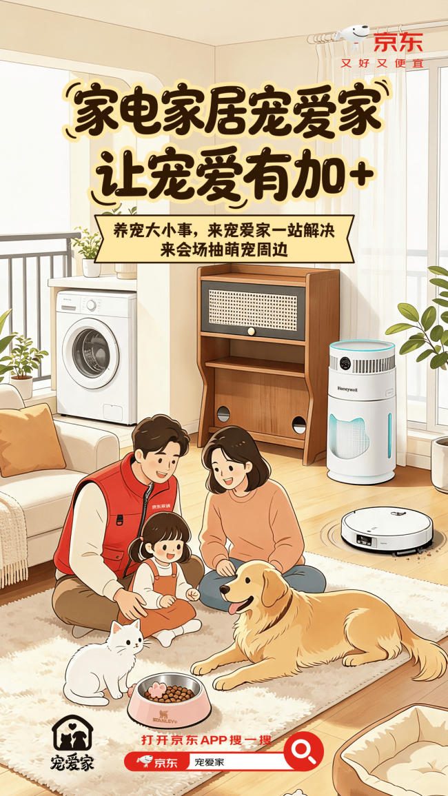 京东家电家居“宠爱家”活动火热开启 适宠家电家居好物低至5折 京东家电家居“宠爱家”活动火热开启 适宠家电家居好物低至5折