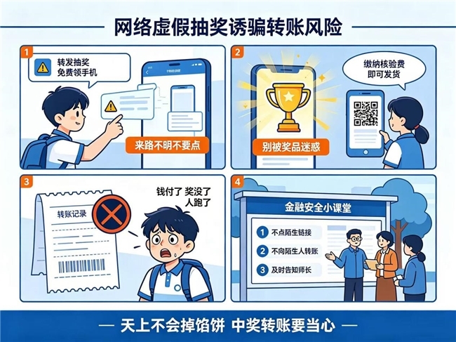 风险提示｜警惕网络虚假抽奖陷阱，守护青少年财产安全——中国